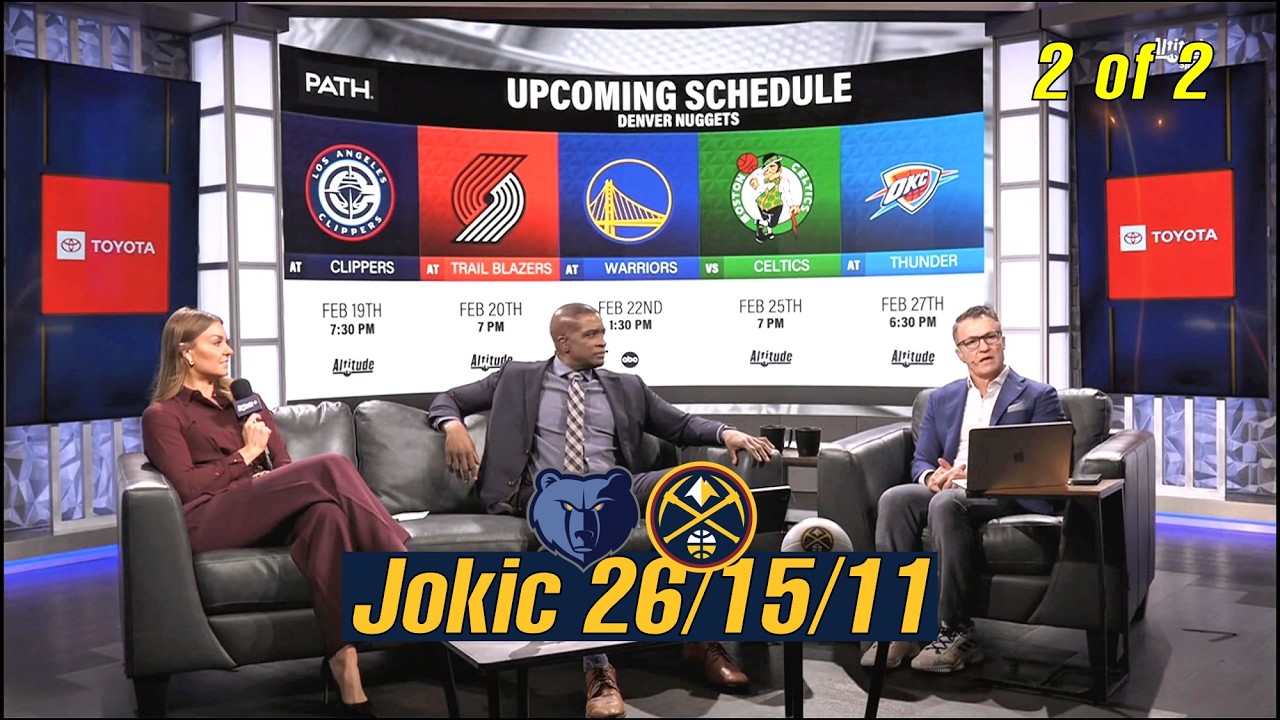 NBA Nikola Jokic 184th Triple-Double & Jamal Murray Clutch vs Grizzlies! Nuggets Postgame! 2 of  2