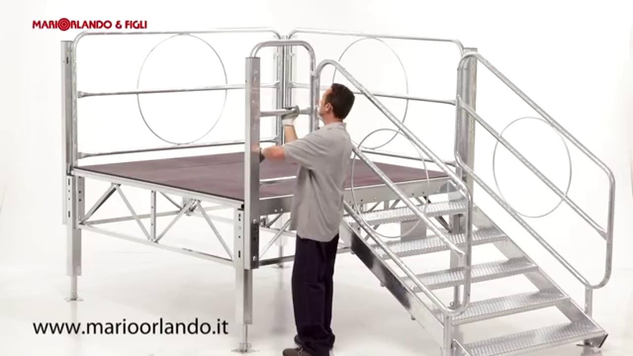 Mario Orlando & Figli - montaggio Palco modulare