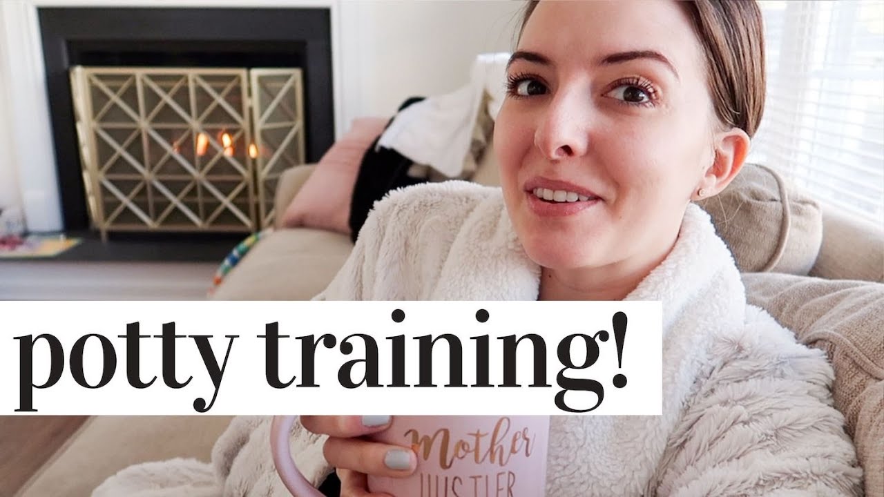 STARTING TO POTTY TRAIN | DAY IN THE LIFE WITH A NEWBORN AND A TODDLER 2020 | KAYLA BUELL