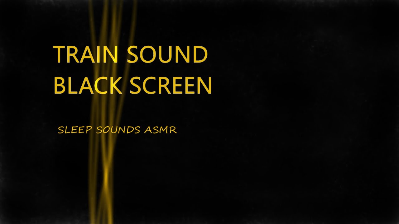 Train Sound, Black Screen 10 Hours Sounds for Study, Relax, Sleep