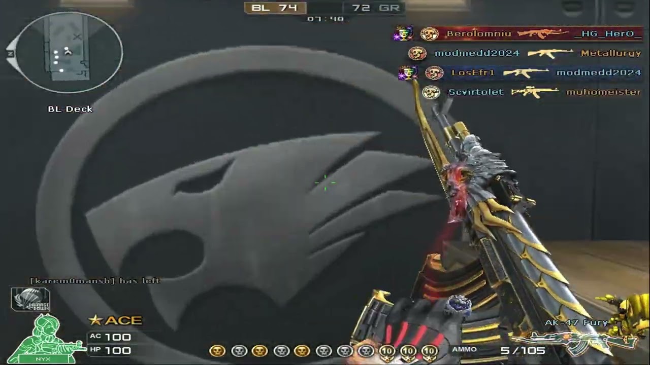 CrossFire AIM MODE: AK47 FURY - 112 kills