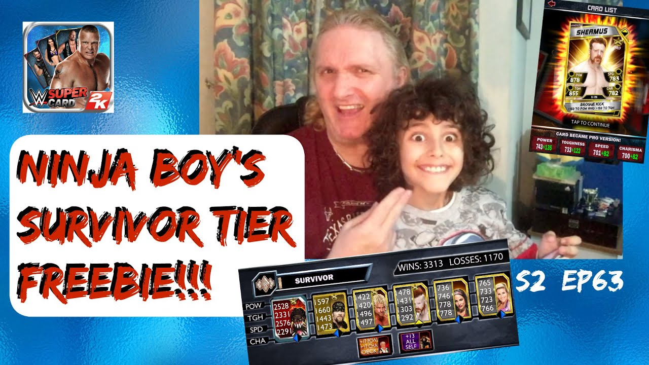 WWE SuperCard #2:63 - Ninja Boy's Survivor Card Pull!