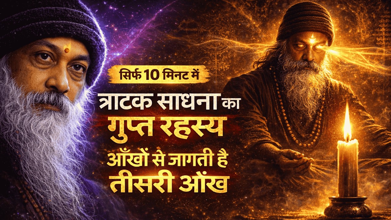 OSHO - त्राटक साधना रहस्य - एकाग्रता का परम मार्ग | Trataka meditation benefits | Osho Hindi Speech