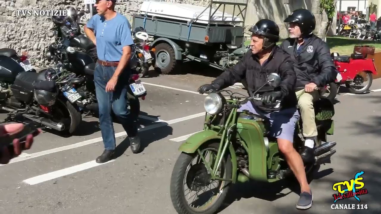MANDELLO DEL LARIO - IN 60MILA AL RADUNO MOTO GUZZI