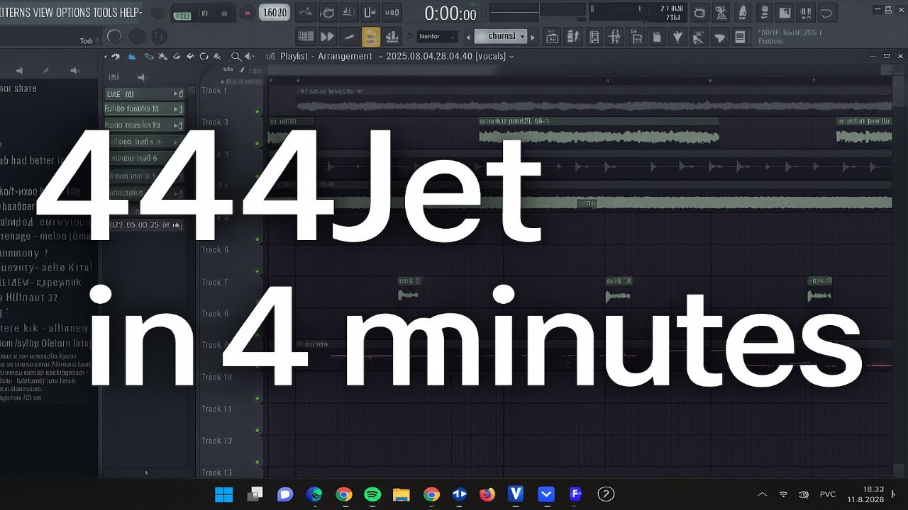 how to 444jet type beat in 4 minutes