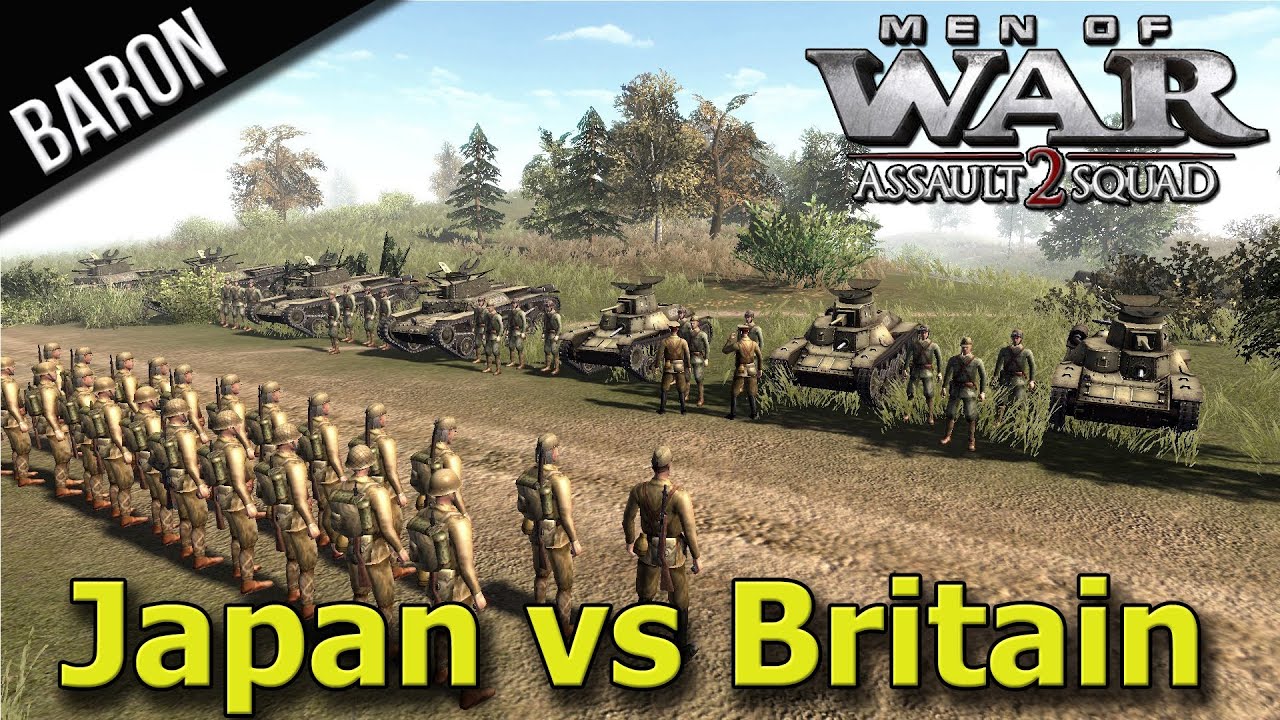 Men of War Assault Squad 2 - Honorable Japan vs. United Kingdom, 3v3 - Multiplayer Gameplay