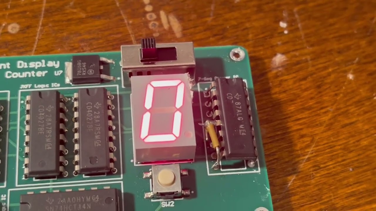 0 to 9 BCD Hardware Up Counter Project Demonstration