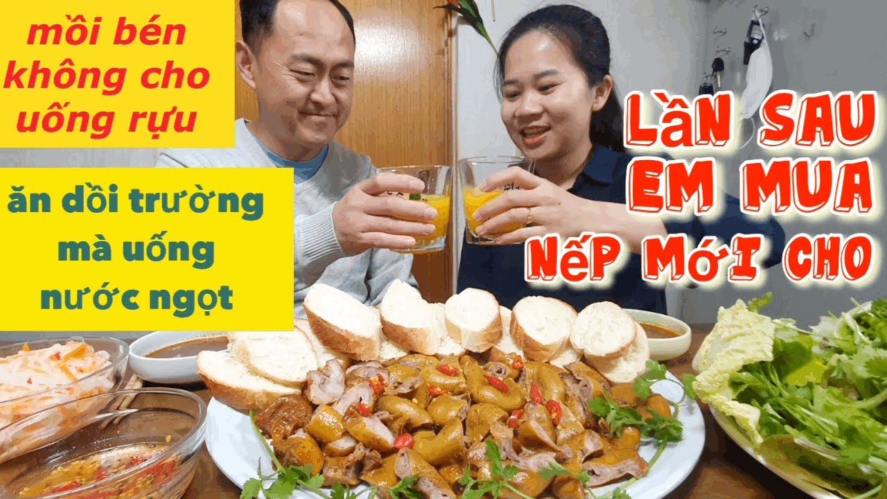 Chồng Hàn Lần đầu ăn Dồi Trường Khìa mà như được ăn cao lương mĩ vị
