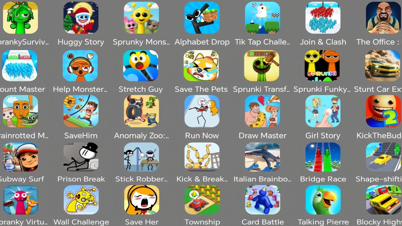 Spranky Survival, Scray Little Prankster,Draw Master,Roblox,Run Now,Shape Shifting,Save Him,Spranky 