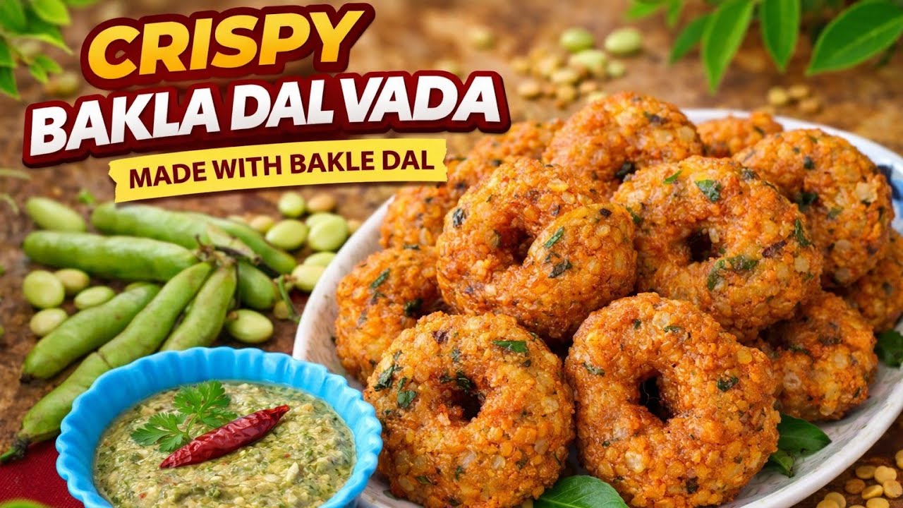 Crispy Bakla Dal Vada Recipe | Super Crunchy & Easy Snack
