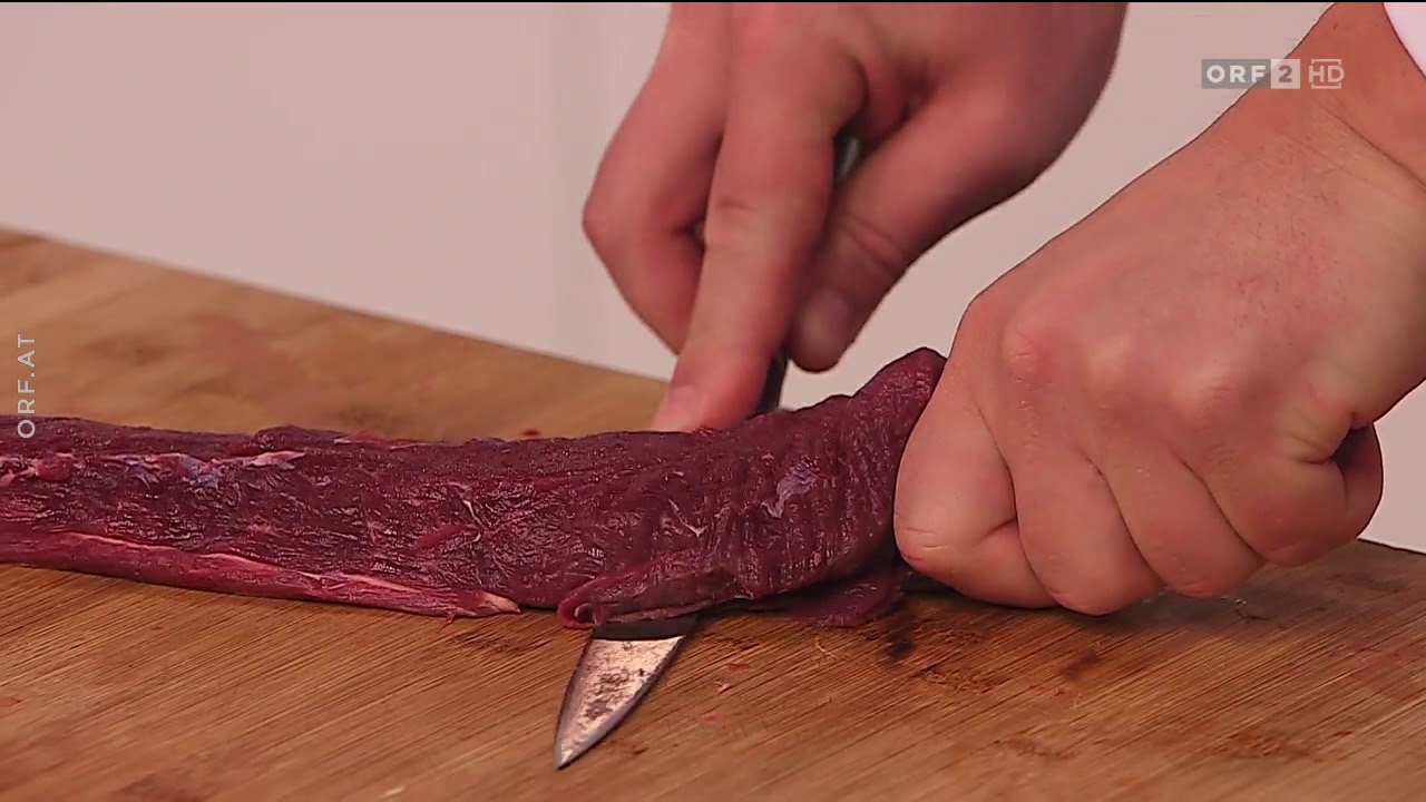 Roh marinierter Gamsrücken mit Rotkraut und Quittencreme - Mit Andreas Döllerer (Schmeckt perfekt)