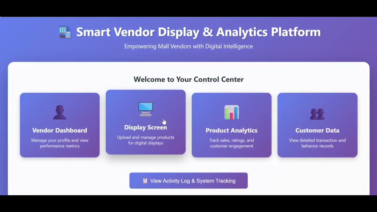 Smart Vendor Display & Analytics Platform