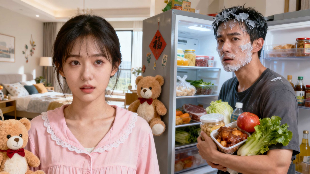 Seorang pria dari kiamat es datang ke rumahku hanya demi makanan di kulkasku!#drama