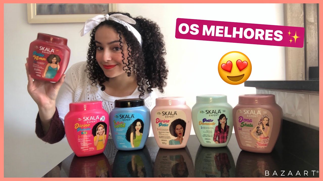 TOP 6 CREMES DA SKALA PARA CABELOS CACHEADOS, CRESPOS E ONDULADOS | por Rafaela Maria