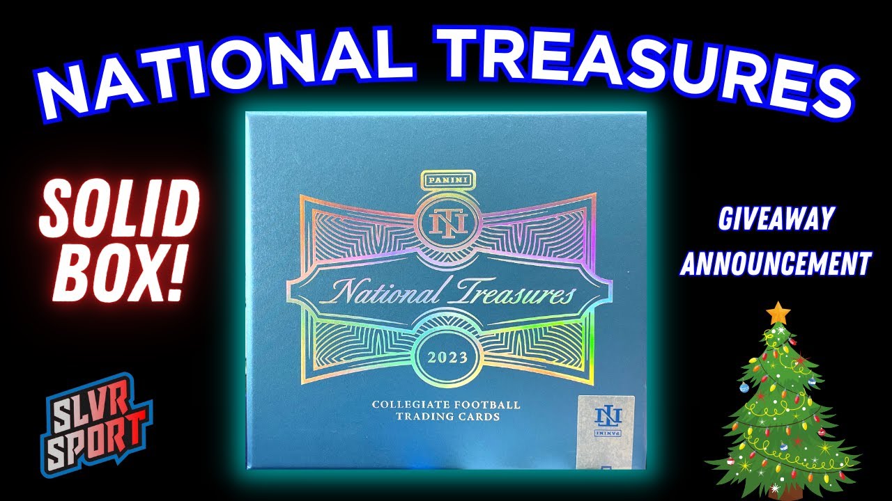 2023 Panini National Treasures Collegiate Football Hobby Box - $500+ Per Box