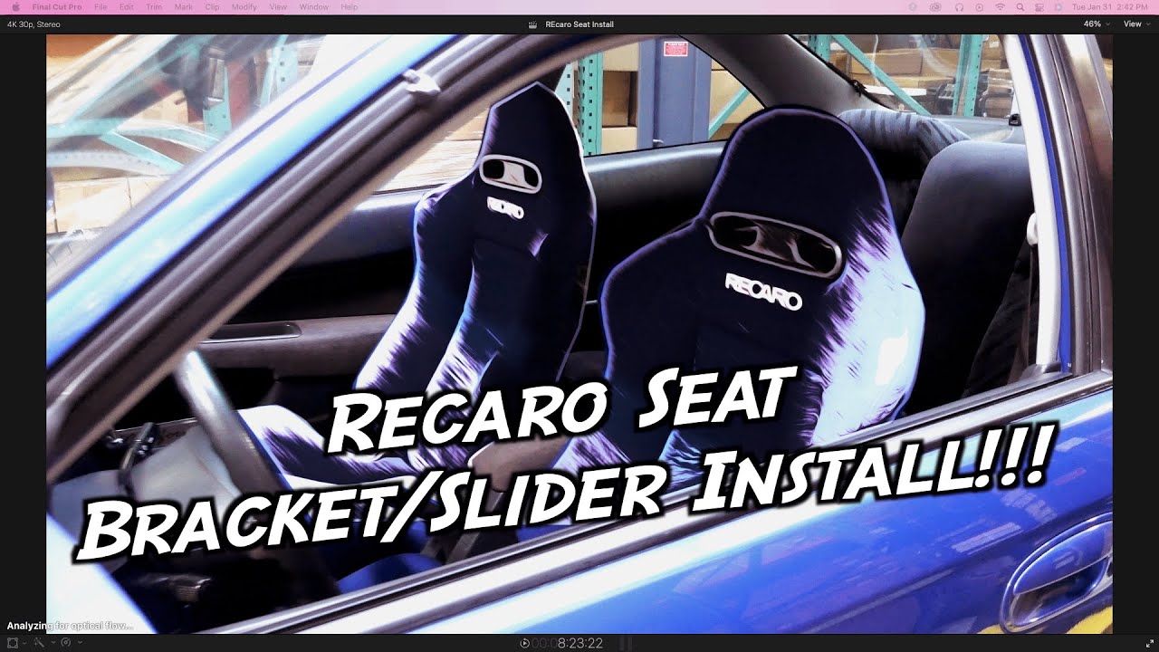 PLM Recaro Seat Rail Installation SRD SR3 JDM Type R DC2 DC5 DIY