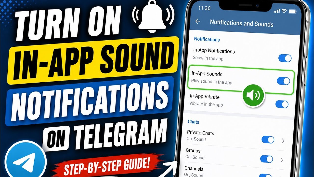 Как включить звуковые уведомления в приложении Telegram 🔔 | Настройки звука в Telegram 2026