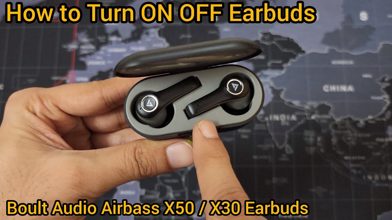 Boult Audio Airbass - How To Turn ON OFF Earbuds Complete Solution Shown