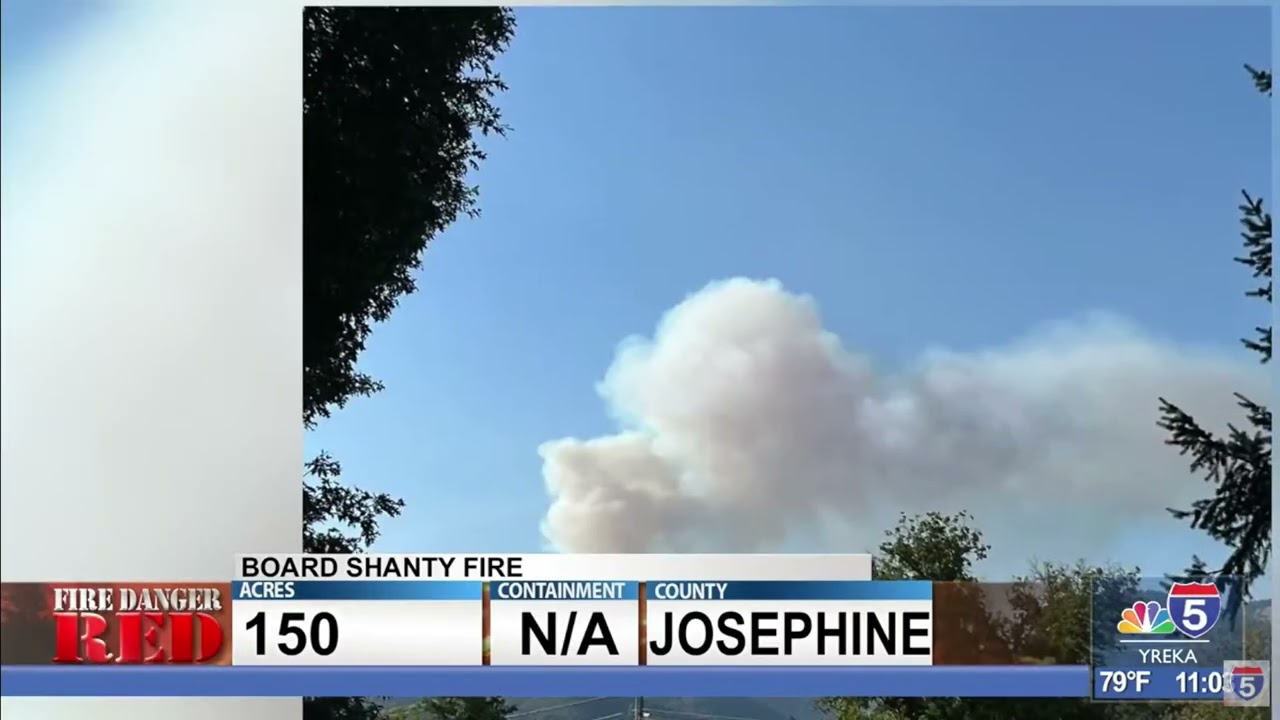 Board Shanty fire breaks out south of Grants Pass