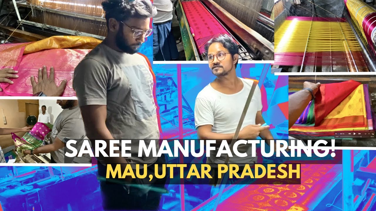 साड़ी मैन्युफ़ैक्चरिंग in MAU,UTTAR PRADESH | Small business | Exports globally!