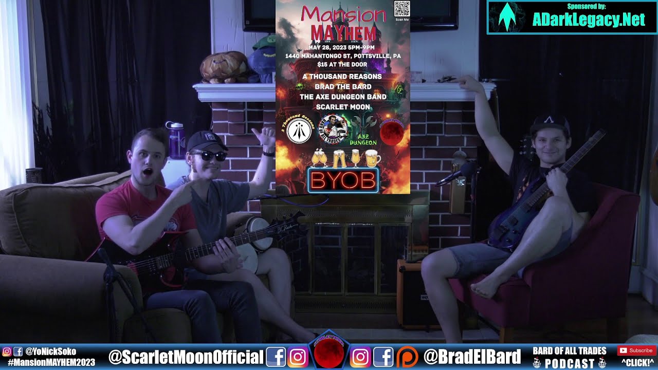 Nick Sokolovich & Ryder Huey (Scarlet Moon) Bard of all trades Podcast Ep94