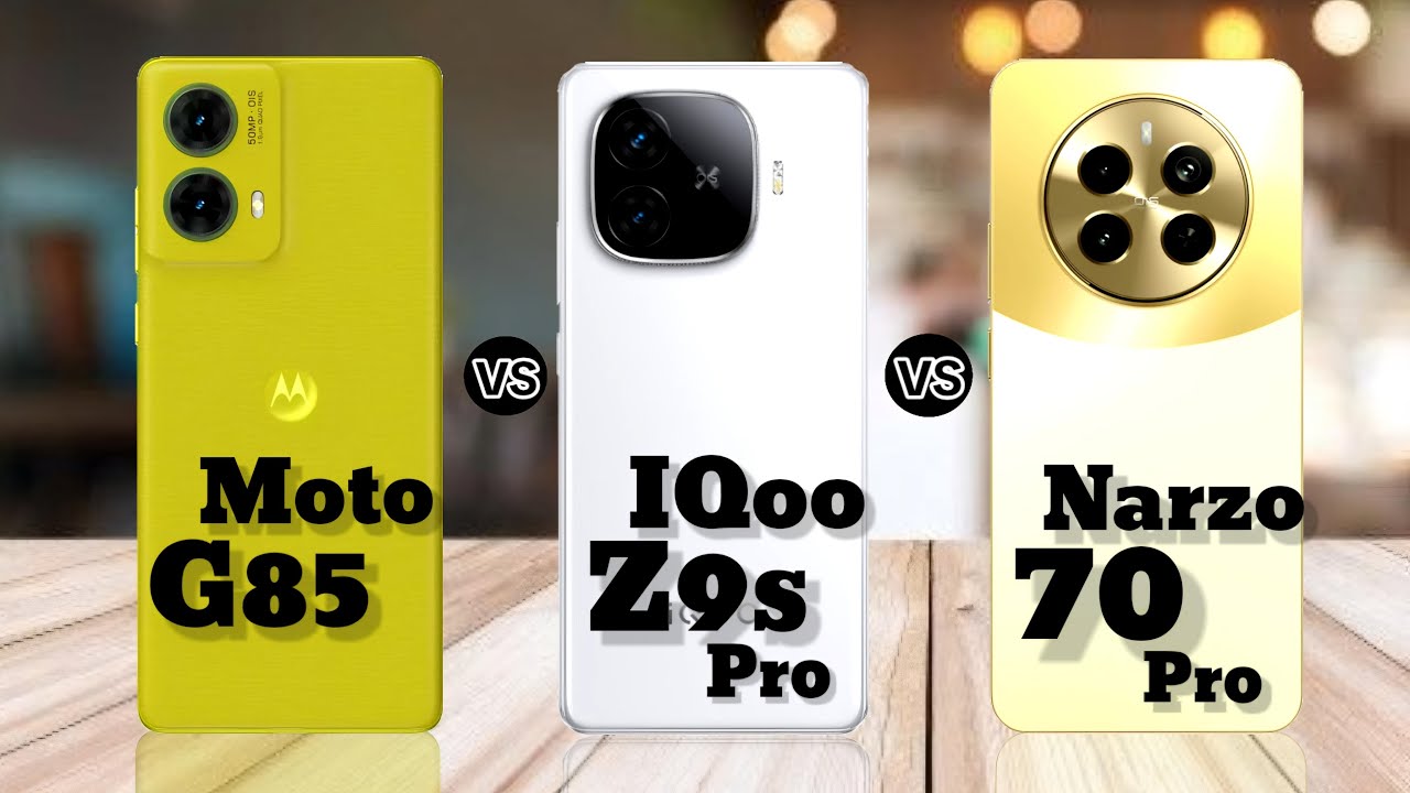 Moto G85 vs IQOO Z9s Pro vs Narzo 70 Pro #Prtech