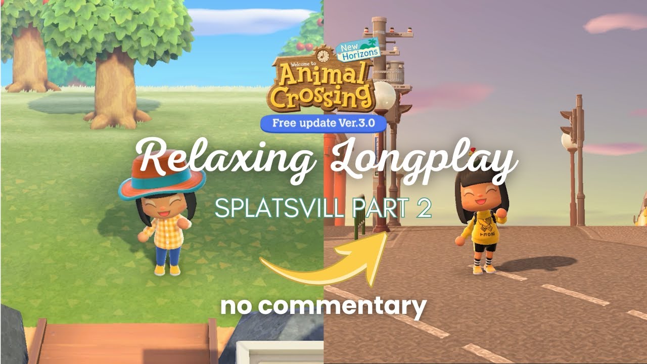 ACNH Relaxing Longplay 🏝 Splatoon Island | ACNH Building Entrance | Entrance Idea | Update Ver.3.0