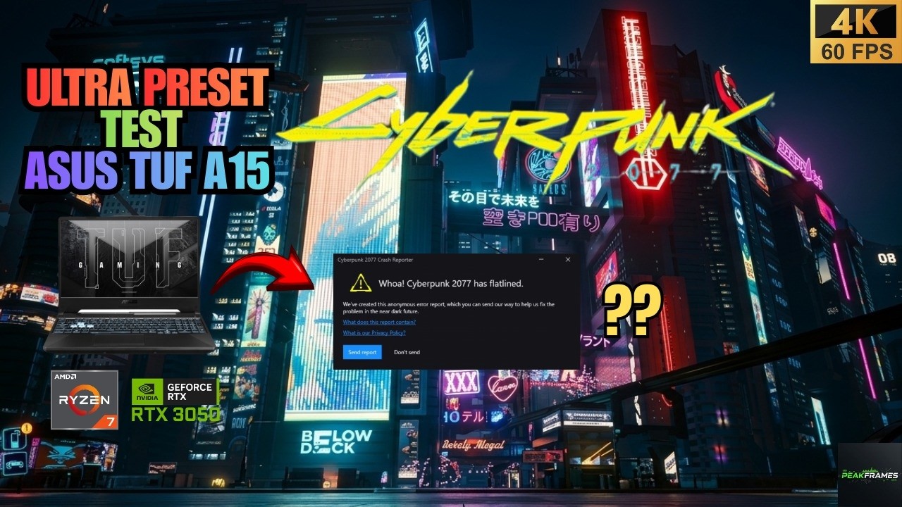 Cyberpunk 2077 HUMILIATED My RTX 3050 💀 | ASUS TUF A15 Ultra Test
