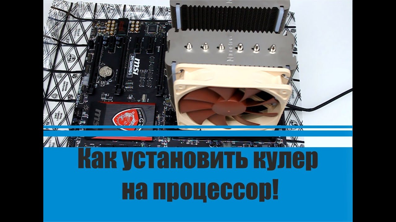 Как установить кулер в ПК (NOCTUA NH-D14) How to install a Cooler