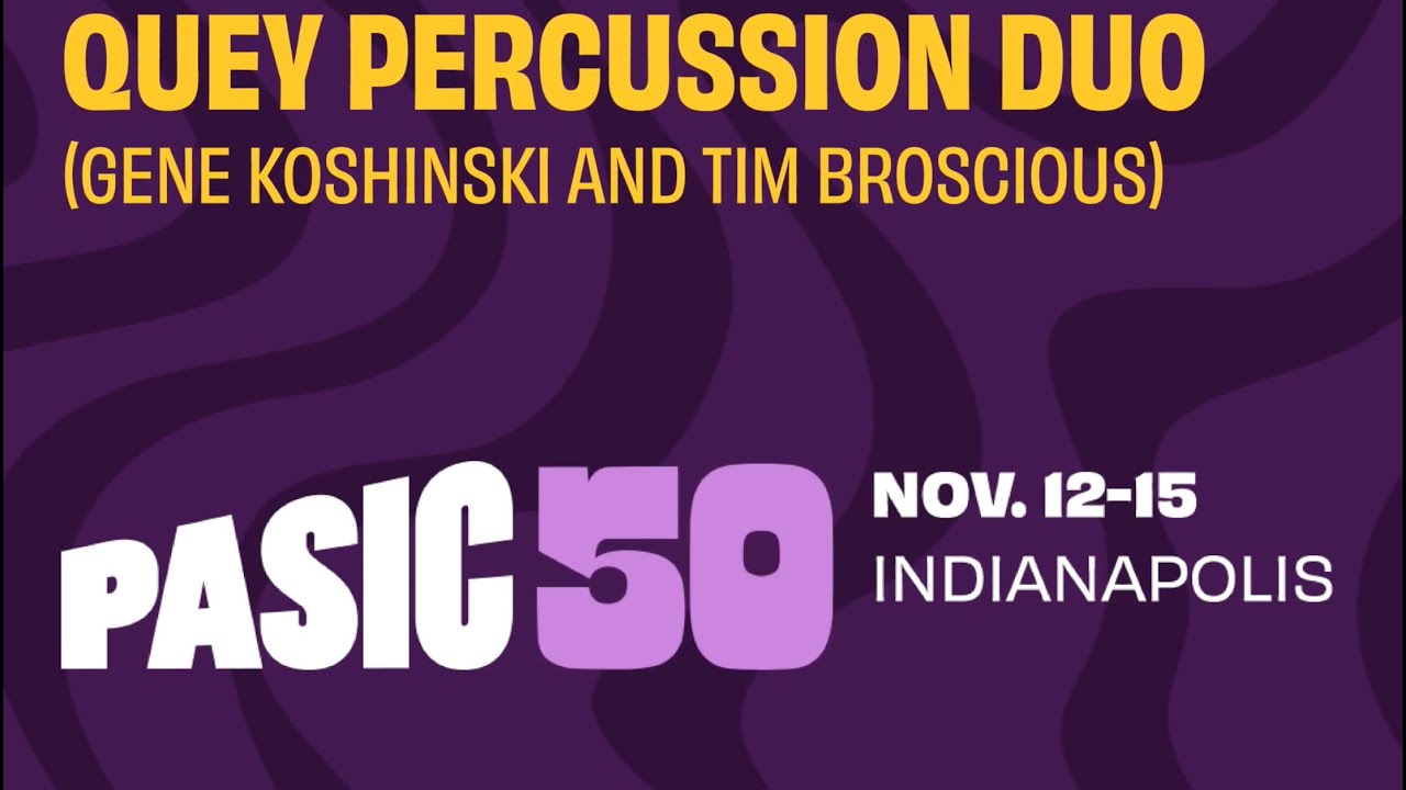 Предварительный обзор PASIC 2025: презентационный концерт дуэта Quey Percussion Duo