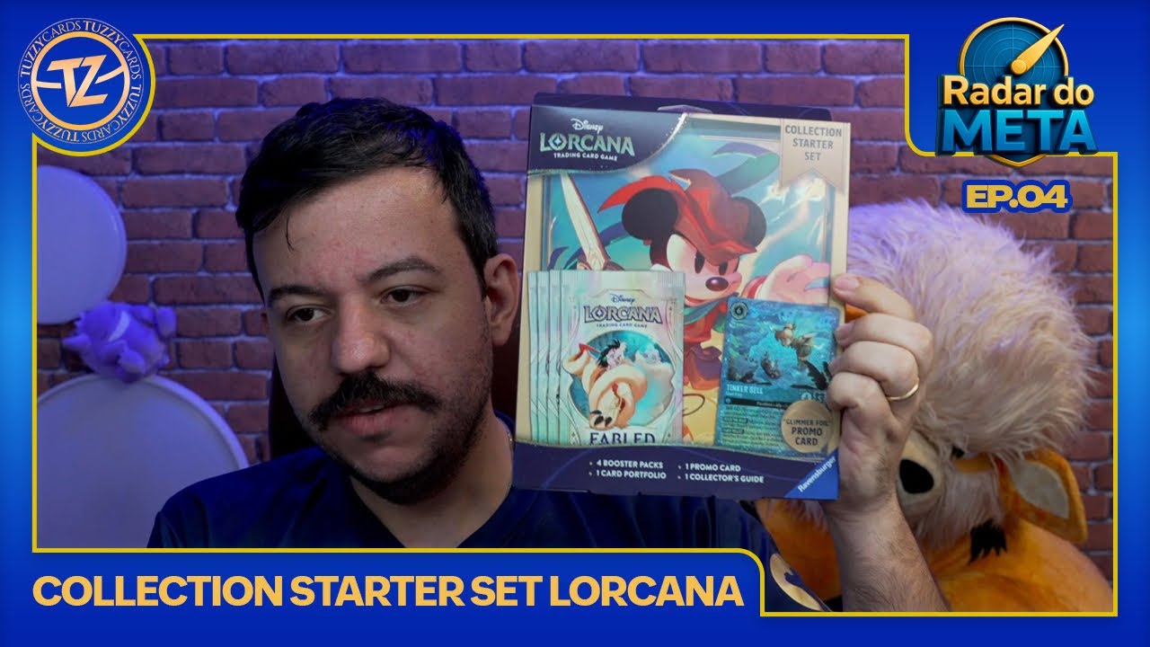 O Melhor Produto Para Começar no Disney Lorcana? Unboxing do Collection Starter Set: Fabled Edition!