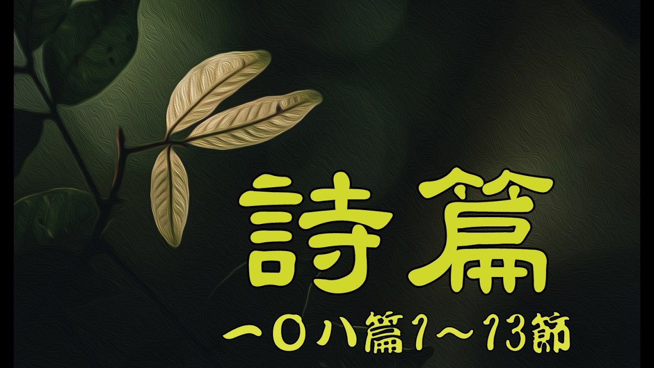 2026.2.18 詩篇一Ｏ八篇1～13節