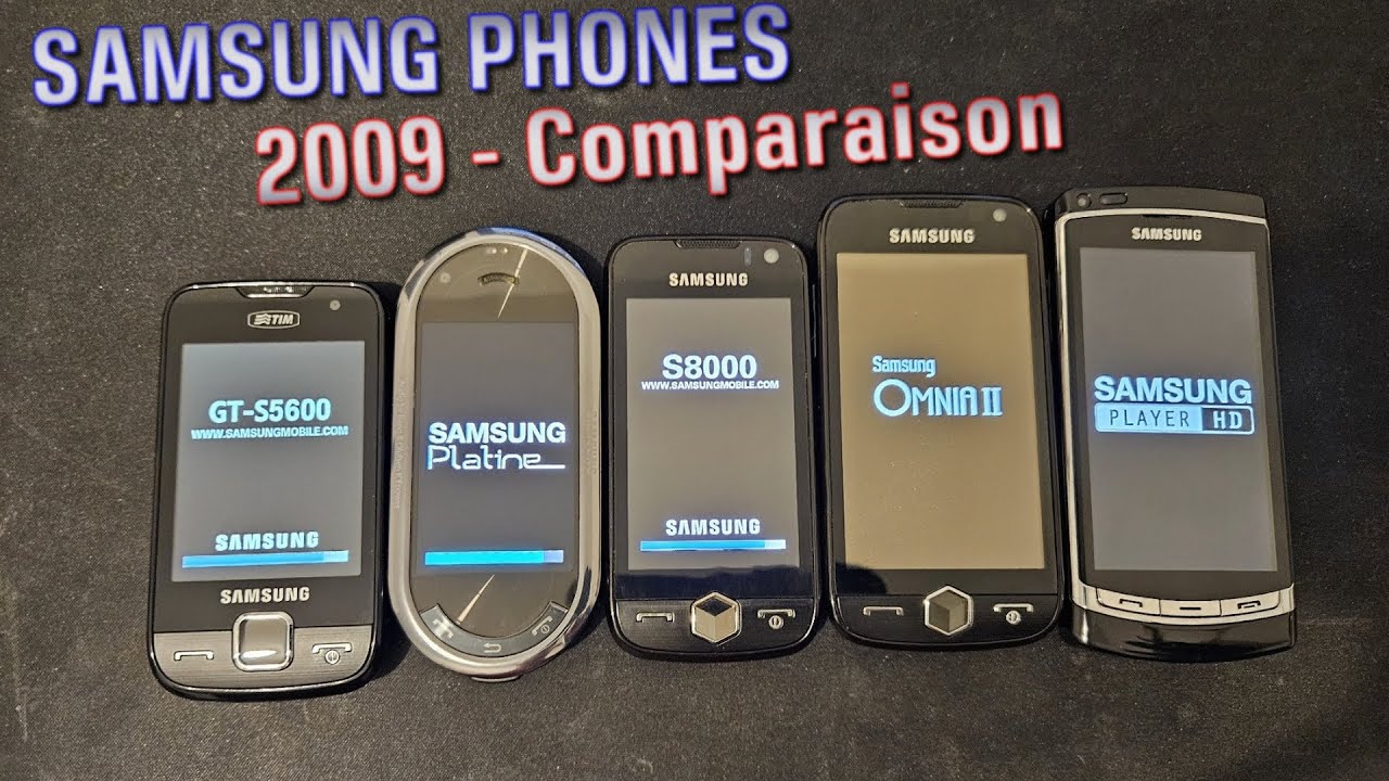 2009 Samsung phones comparaison ! Jet, HD, Omnia II, STAR, Platine !