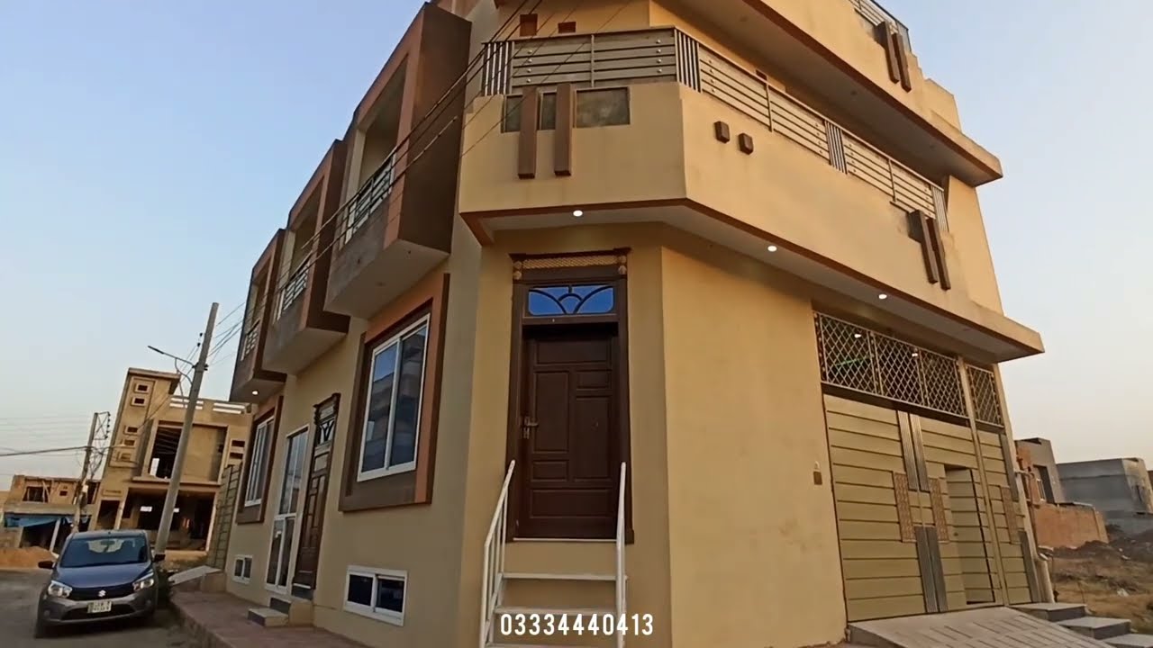 6 Marla Corner House For Sale in Regi Model Town Peshawar | 9 Bed Rooms | Luxury Design