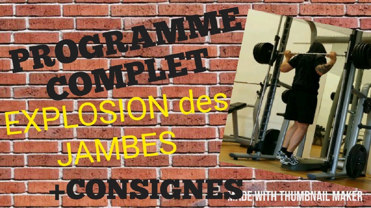 Programme Complet pour les Jambes +Consignes (Tuto Cuisses+quadriceps+ischios+Mollets)