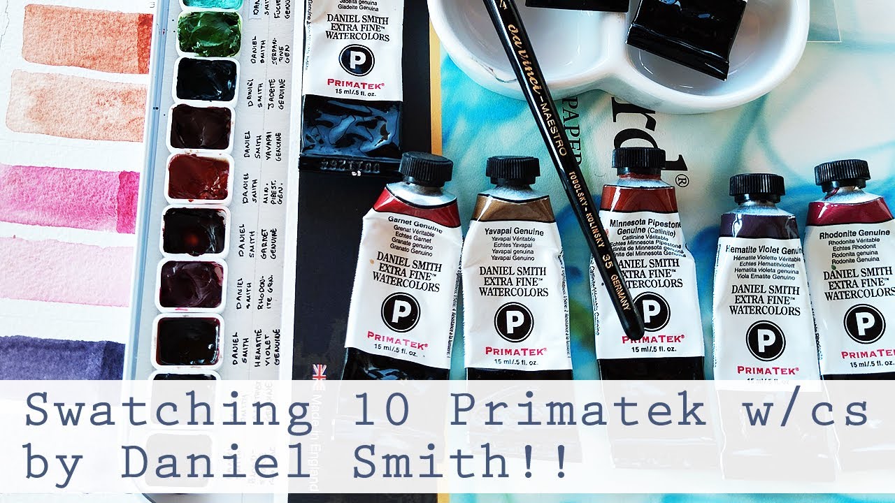 Swatching 10 Daniel Smith Primatek colours