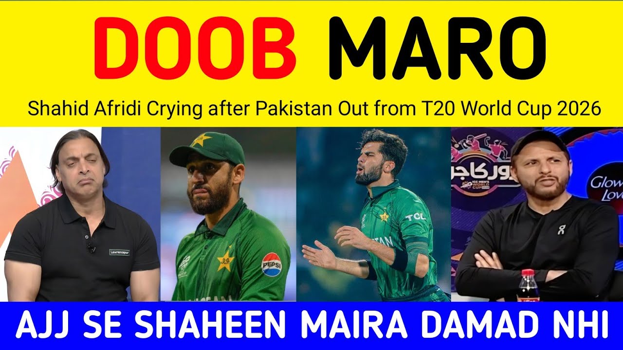 Shahid Afridi Crying after Pakistan out from T20 Wc Semifinals | Pak Media on Pak Eliminate from Wc