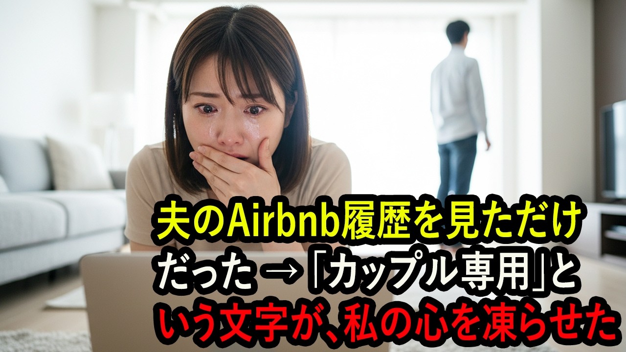 夫のAirbnb履歴を見ただけだった → 「カップル専用」という文字が、私の心を凍らせた