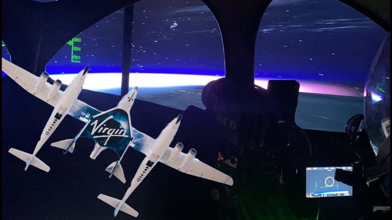 Virgin Galactic spaceplane simulator