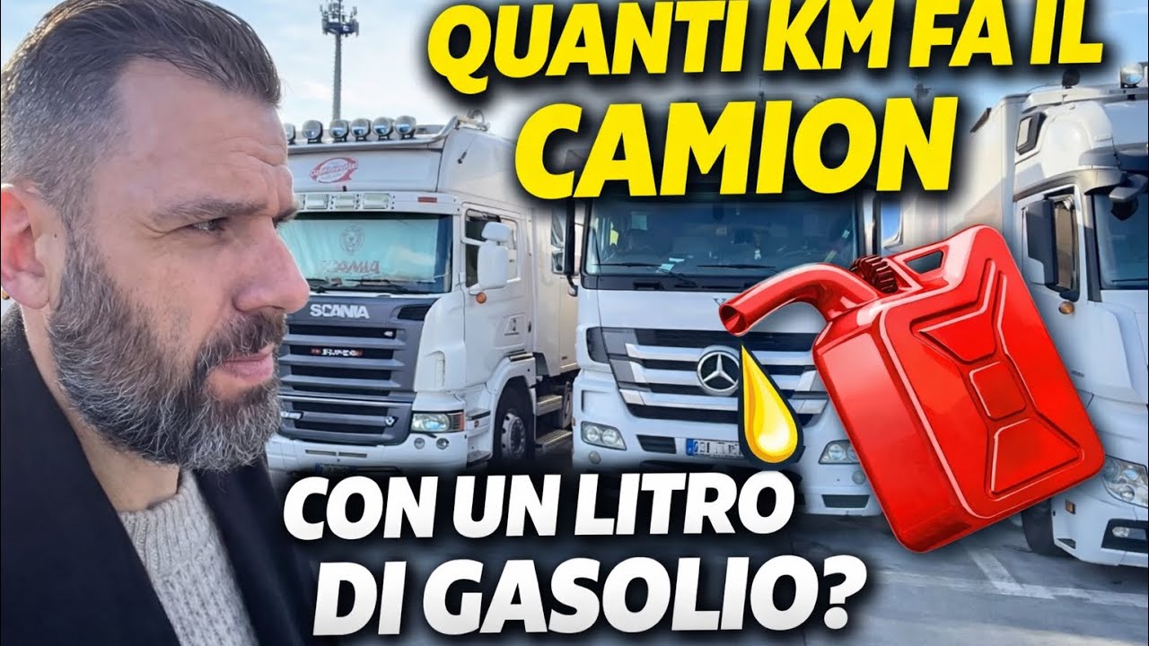 Quanti km fanno i camion con 1 litro di gasolio?