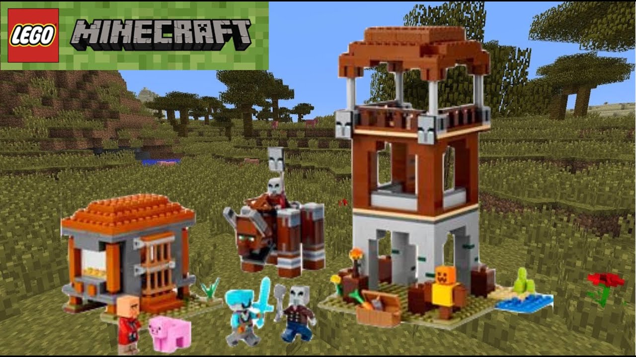 LEGO Minecraft 21278 The Pillager Outpost and Ravager Review!