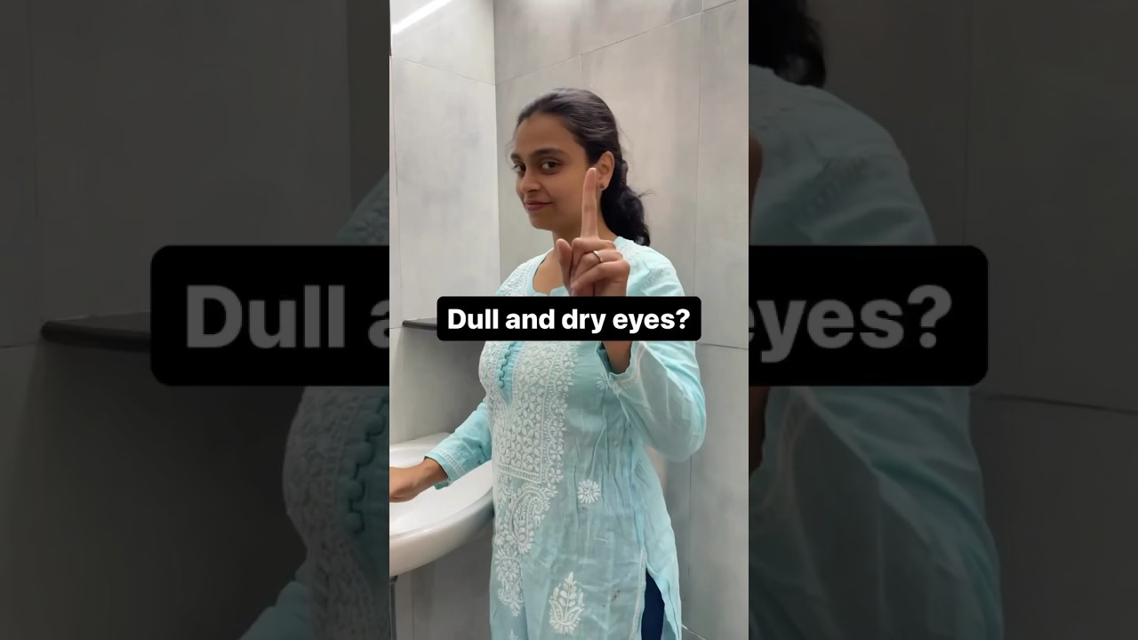 Dull & dry eyes? #sahithiyoga #yogawithsahithi #eyes #faceglow