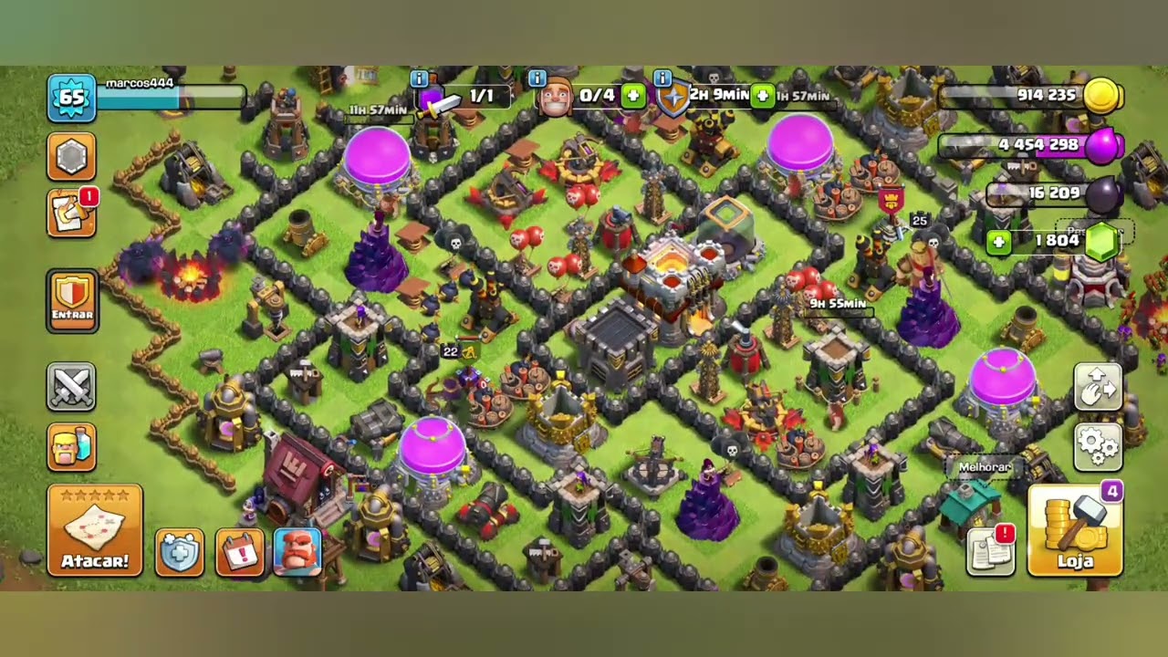 Acompanha eu jogando Clash of Clans partida 24