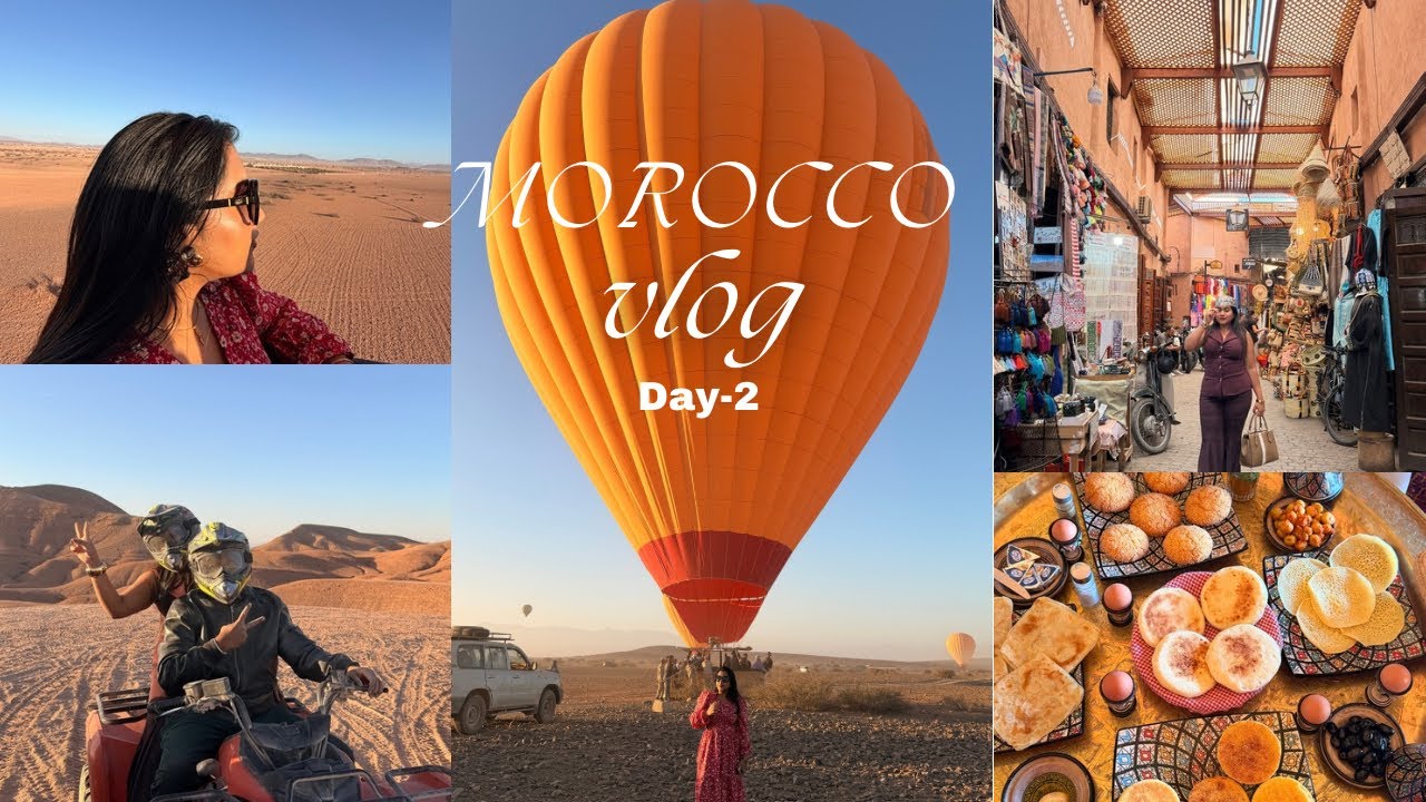 A Moroccan Odyssey: Hot Air Balloon, Souk Market Moments, Agafay Desert Show & Dar Naji Feast