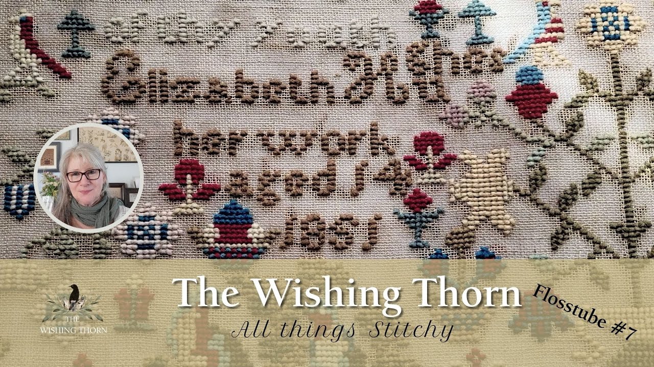 Flosstube #7 Elizabeth Hughes Sampler 1851 & Ann Pratts 1848