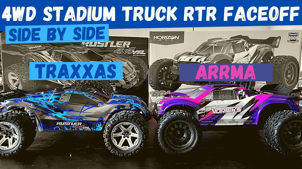 Arrma Vorteks 3S BLX Vs. Traxxas Rustler 4x4 VXL 3S | Brushless RC Cars RTR