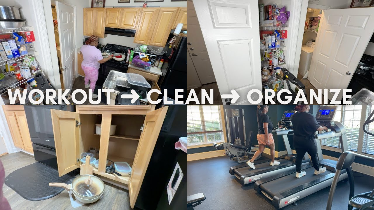 GET IT DONE | Workout, Pantry Organizing & Clean With Me