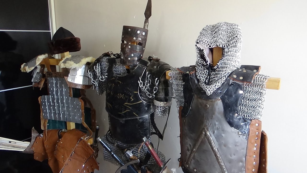 Ortaçağ  Zırh askısı (stand) yapımı  Zırhlarımı sergiledim (How to make a medieval armor stand)