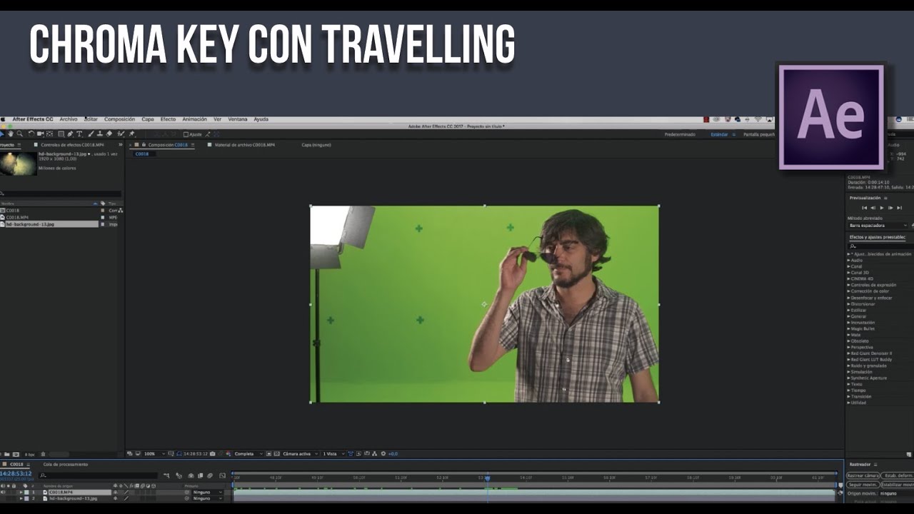 CHROMA KEY CON TRAVELLING