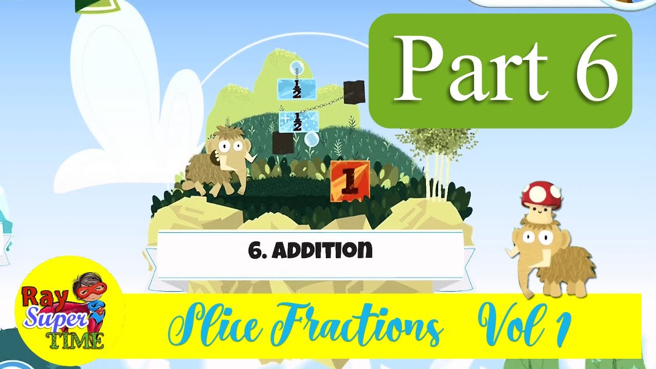 Slice Fractions Part 6/6 Fun Math Puzzles